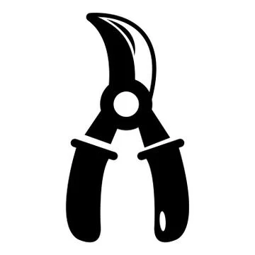 Grape scissors icon , simple style 库存插图