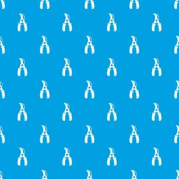 Grape scissors pattern seamless blue イラスト素材