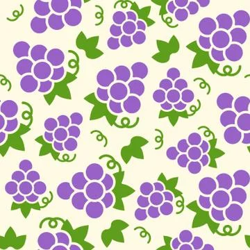 Grape seamless pattern for wallpaper or wrapping paper Stock Illustration