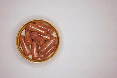 Grape seed extract capsule Stock Photos