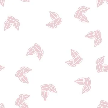 Grape seed glyph seamless pattern Illustrazione stock