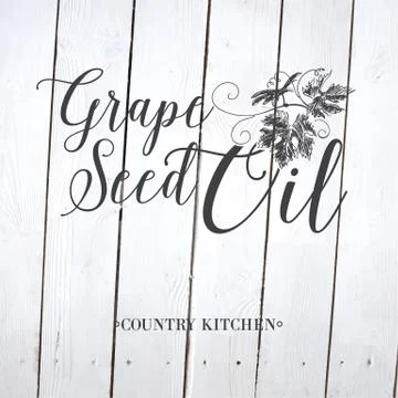 Grape seed oil Illustrazione stock