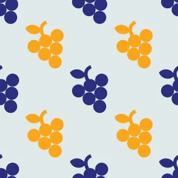 Grape simple seamless pattern Stock Illustration