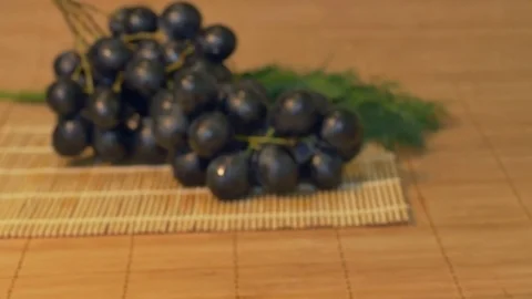 Grape on the Table Stock Footage 74163505