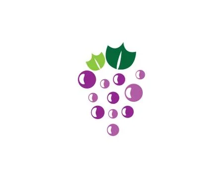 Grape vector icon Stock Illustration
