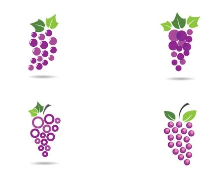 Grape vector icon illustration design Stock Illustration