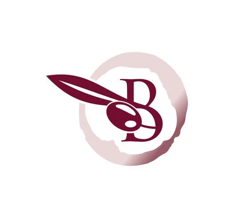 Grape Vine Initial Letter B Stock Illustration