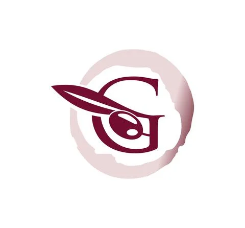 Grape Vine Initial Letter G Stock Illustration