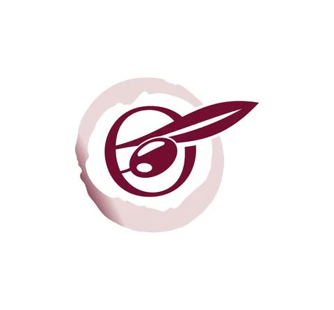 Grape Vine Initial Letter A Stock Illustration