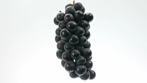Grape on White background 4k Stock Footage 178966457