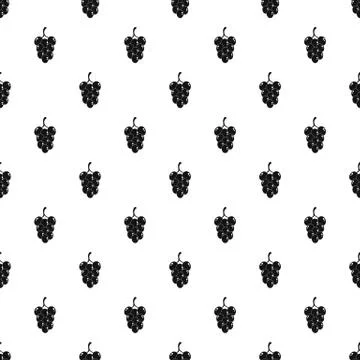 Grape for wine pattern seamless vector Illustrazione stock