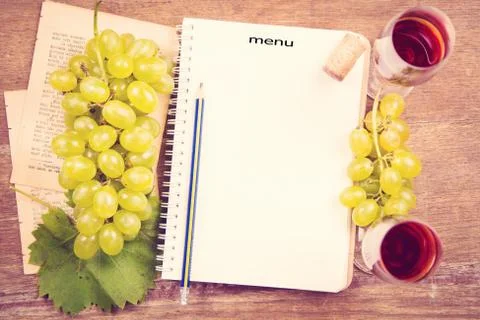Grape with wine Stock Photos