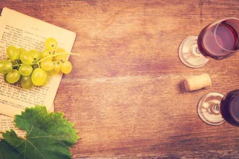 Grape with wine Stock Photos