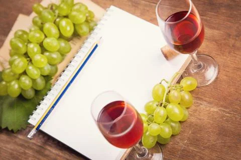 Grape with wine Stock Photos