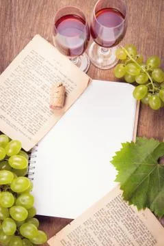 Grape with wine Foto stock
