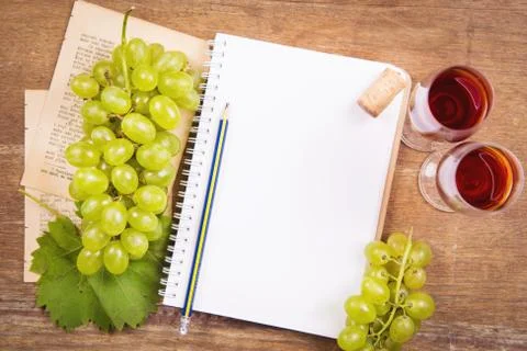 Grape with wine Stock Photos