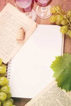 Grape with wine Stock Photos