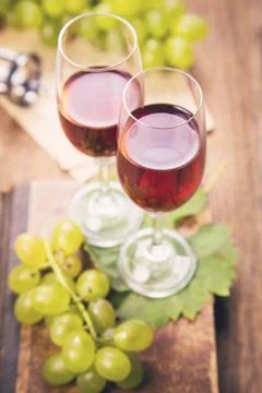 Grape with wine Foto stock