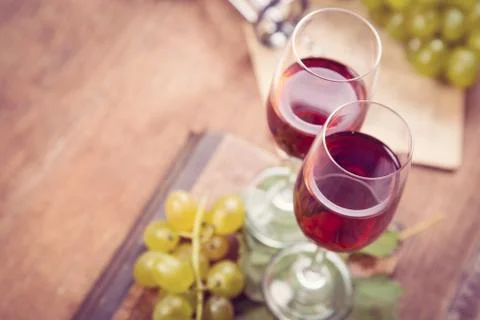 Grape with wine Stock Photos