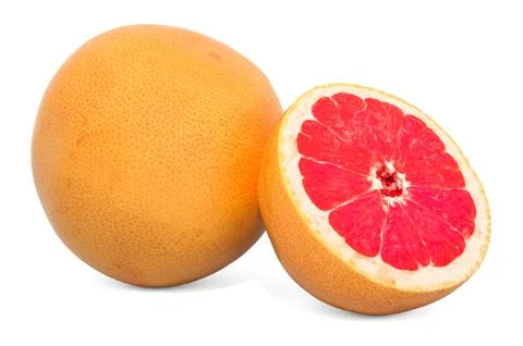 Grapefruit 3d rendering with realistic texture Stock Illustration