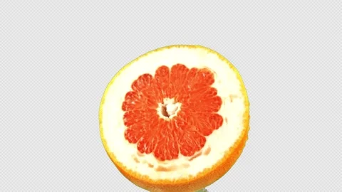 Grapefruit (alpha channel) Stock Footage 235010921