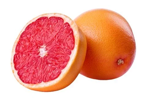 Grapefruit and its half Stock Photos