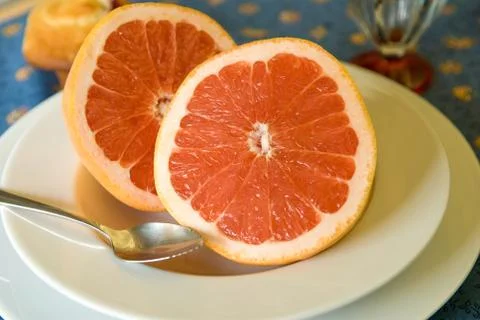 Grapefruit Breakfast Stock Photos