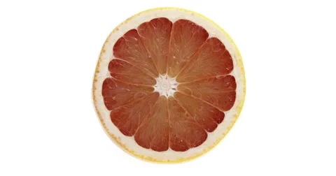 Grapefruit, citrus grandis against White Background, Real Time 4K, Moving Image Stock Footage