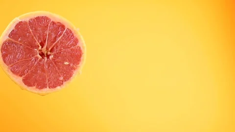 Grapefruit close up summer fruit Stock Footage 128896415