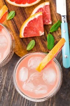 Grapefruit cocktail Stock Photos