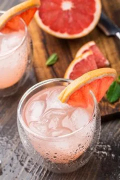 Grapefruit cocktail Stock Photos