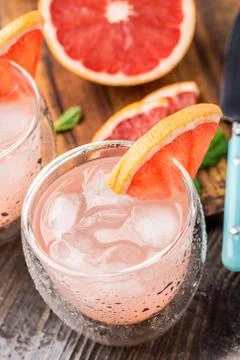 Grapefruit cocktail Stock Photos