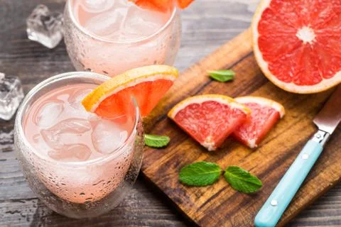 Grapefruit cocktail Stock Photos
