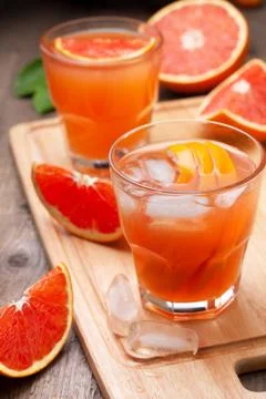 Grapefruit cocktail Stock Photos