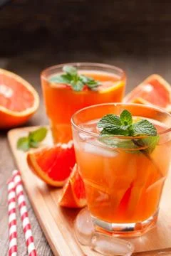 Grapefruit cocktail Stock Photos