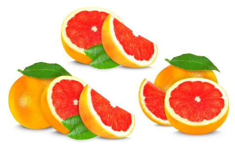 Grapefruit collection Stock Photos