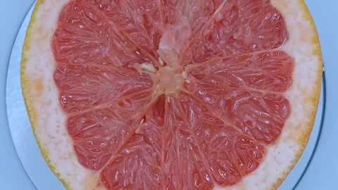 Grapefruit cut in half Stock Footage 331032371