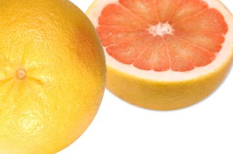 Grapefruit cut in half Stock Photos