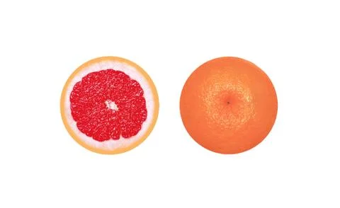 Grapefruit in cut Stock Photos