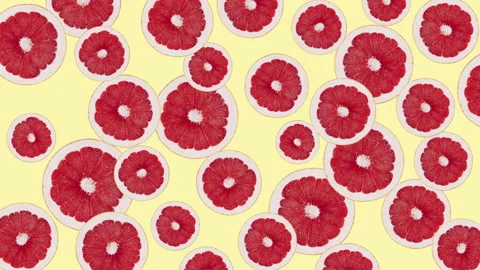 Grapefruit fruit motion design animation Stock Footage 169401544