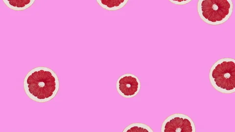Grapefruit fruit motion design animation Stock Footage 170006817