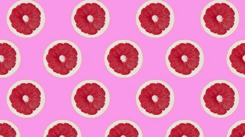 Grapefruit fruit motion design animation Stock Footage 170011906