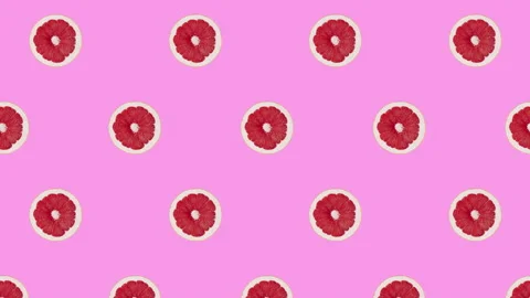 Grapefruit fruit motion design animation Stock Footage 170012475