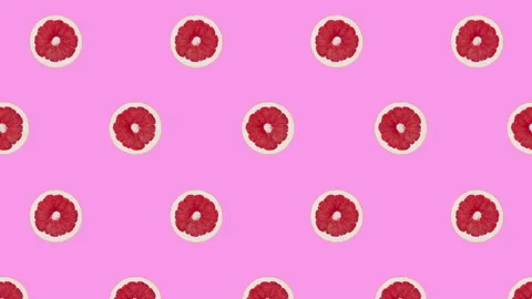 Grapefruit fruit motion design animation Stock Footage 170012744