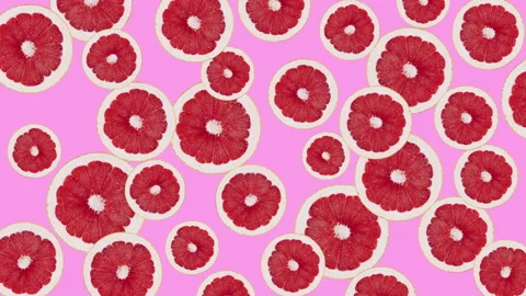 Grapefruit fruit motion design animation Stock Footage 170013144