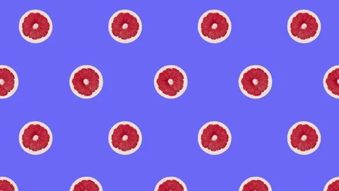 Grapefruit fruit motion design animation Stock Footage 201302385