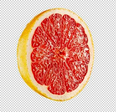 Grapefruit half cutout Stock Photos
