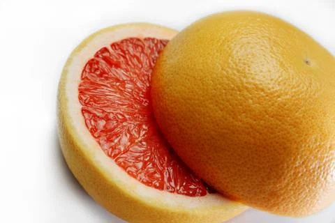Grapefruit halves Stock Photos