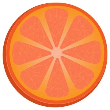Grapefruit icon. Stock Illustration