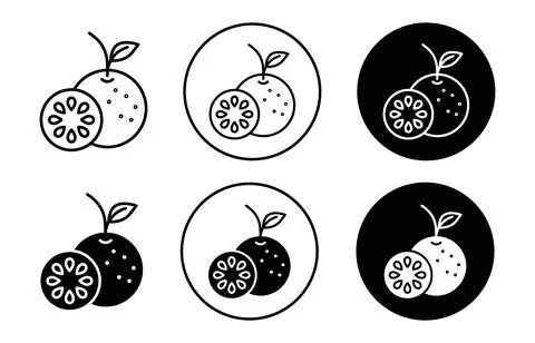 Grapefruit Icon Illustrazione stock